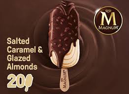 Bei langnese entsteht in der fabrik das eis magnum, das meistverkaufteste jetzt neu von langnese: Magnum Collection Salted Caramel Glazed Almonds Eis Am Stiel 90 Ml