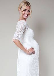Amelia Lace Maternity Wedding Dress Short Ivory Maternity Wedding Dresses Evening Wear And Party Clothes By Tiffany Rose In 2020 Lace Maternity Dress Maternity Dresses Pregnant Wedding Dress