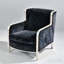Interior Crafts Art Deco Style Club Chair White Leather Dining Chairs Art Deco Furniture Interior