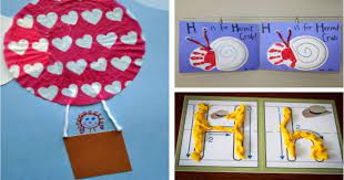 A letter of the week preschool craft. 12 Happy Letter H Crafts Activities Kids Activities Blog