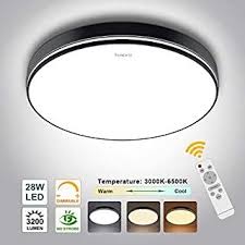 natsen led deckenleuchte 24w runde holz deckenlampe voll dimmbar mit fernbedienung warmweiss kaltweiss deckenlampe led deckenleuchte led deckenleuchte dimmbar