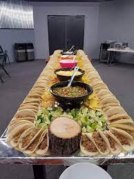Taco bars always go over well and are pretty cost effective at parties. Pin By Sophia Milaki On Party Shower Buffet Food Wedding Food Food