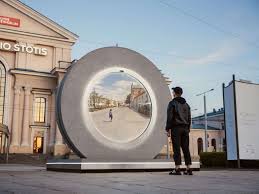 The central station of vilnius (lithuania): Vilnius Lithuania Built A Portal To Another City To Help Keep People Connected The Verge