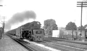 Prr T1 Westbound At Latrobe Pa Pennsylvania Railroad Latrobe Pennsylvania Train
