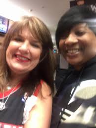 Met Damian's mom last night at the game!