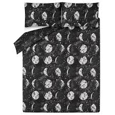 Black And White Moon Duvet Cover Set Black And White Moon Phases Easy Care Duvet Set Home George Duvet Sets Duvet Duvet Covers