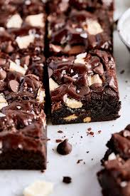 Decadent Fudgy Triple Chocolate Brownies