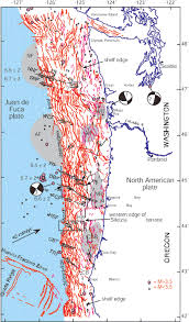 Cascadia Subduction Zone Transverse Strike Slip Faulting Cascadia Fault Map Historical Geology Cascadia Subduction Zone Subduction Zone