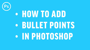 Dannyh august 30, 2014, 10:53am #3. How To Add Bullet Points Photoshop Tutorial Youtube