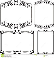Bathroom Mirror Clipart Black And White Art Deco Frame Black White Art Deco Borders Art Deco Art Deco Decor