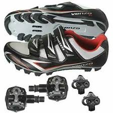 Details About Venzo Mountain Bike Bicycle Cycling Shimano Spd Shoes Pedals Cleats