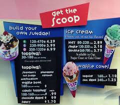 It was founded in 1945 by burt baskin and irv robbins in glendale, california. Baskin Robbins Menu Menu For Baskin Robbins Mountain View Mountain View