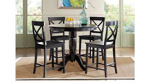 Dining Room Sets Rooms To Go Brynwood Black 5 Pc Counter Height Dining Set X Back Stool 7228211p Dining Room Sets Round Dining Room Interior Design Dining Room
