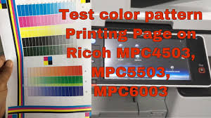 Page alignment and printable area are shown by three frames. How Do I Check Test Color Pattern Printing Pages On Ricoh Mpc4503 Mpc5503 Mpc6003 Youtube