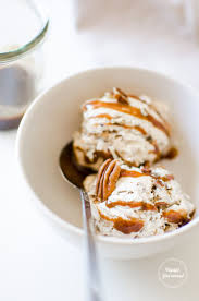 Creme Glacee Coco Vanille Pecan Et Caramel Vegan Et Ig Bas Caramel Vegan Recettes De Creme Glacee Creme Glacee Vegetalienne