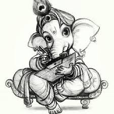 Black And White Images Of Ganesha Image Result For Ganesha Paintings Black And White Ganesha Painting Pencil Sketch Art