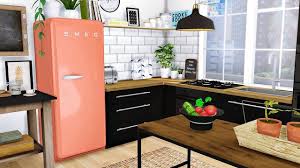 Sims 4 Cc S The Best Cazarupt Smeg Fridge Fixed By Mxims Sims 4 Cc Mobel Sims Vier Kuchen Mobel