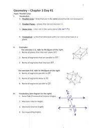 (1) unformatted, which do not follow a specific way of reading or writing, and (2) formatted, which follow a specific way. Chapter 3 Geometry Handouts