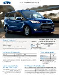 2016 Ford Transit Connect Trailer Towing Selector