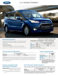 2016 ford transit connect trailer towing selector