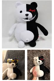 There's a lot of goofy anime hair, a lot of interesting murder cases to piece together, and a lot of tension and drama that comes from the high stakes scenario. Dangan Ronpa Super Danganronpa 2 Monokuma Black White Bear Plush Toy White Bear Plush Soft Stuffed Animals Bear Plush Toy