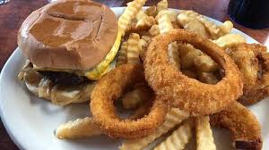 Reduce the heat to its lowest setting, and add in the onion slices (do not break apart the rings of onion). Cheeseburger With Grilled Onions Half Fries Half Onion Rings Don T Make My Mistake Get All Onion Rings Picture Of Jiffy Burger Manchester Tripadvisor