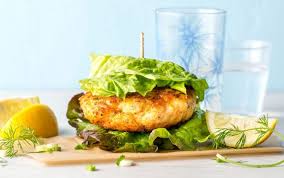 Norwegian Seafood Burgers Recipes Myfitnesspal Seafood Burger Recipe Healthy Salmon Recipes Seafood Recipes