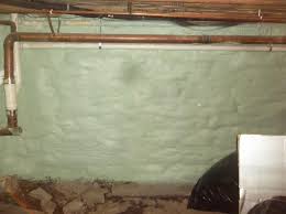 Concrete is like a huge sponge which holds water and water vapor for years and years. Insulation Services Basement Spray Foaming In Harpursville Ny Spray Foam To Basement Walls