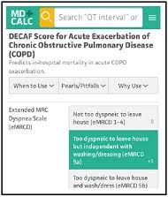 Image result for COPD Exacerbation Decision Tool