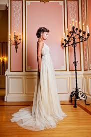 Innocence Dress Priscilla Costa Bridal Feminine And Flowing This Dress Begins With A Boat Front Ne Wedding Dresses Designer Wedding Dresses Couture Wedding