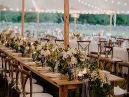 A guide to determining the number of chairs that will fit around certain table shapes, sizes and leaf configurations. The Ultimate Guide To Wedding Reception Tables