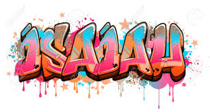 Isaiah Name Text Graffiti Word Design A Cool Graffiti Name Illustration Inspired By Graffiti And Street