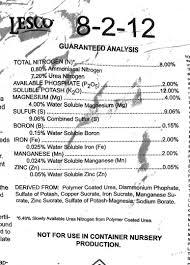 This manual presents the operating and. Site One Lesco 8 2 12 Fertilizer Reformulation Warning Discussing Palm Trees Worldwide Palmtalk