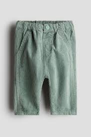 Quần nhung tăm cotton - Màu xanh lá - Kids | H&M VN