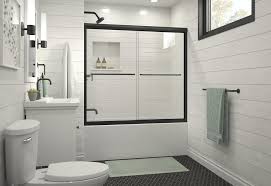 Free shipping on orders over $25 shipped by amazon. Sterling Finesse 54 5 8 W X 55 1 2 H Semi Frameless Sliding Bathtub Shower Door At Menards