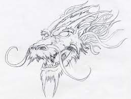 Dragon Head Dragon Head Drawing Dragon Drawing Dragon Sketch