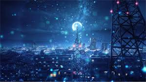 4k Anime Scenery Wallpapers Wallpaper Pemandangan Anime Latar Belakang Anime Langit Malam