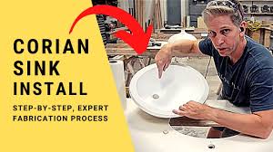 install a corian solid surface sink