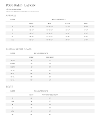 Ralph Lauren Womens Size Chart Home Decorating Ideas