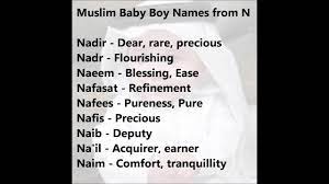 Download muslim baby names islamic names for girls boy urdu on pc. Muslim Baby Boy Names Starting With N Arabic Boy Names With Alphabet N Youtube