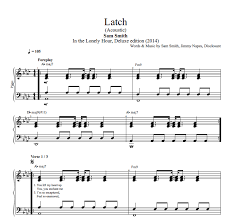 Latch Acoustic Sam Smith Piano Sheet Music Chords Lyrics Play Like The Greats Com