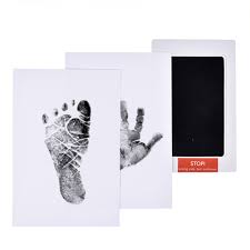 1set Baby Footprints Handprint Ink Pads Safe Non Toxic Ink Pads Kits Newborn Photo Souvenir Baby Handprint Hand Footprint Makers Aliexpress