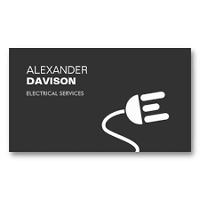 Electrician Logo Modern Business Card I Zazzle Com Electrician Logo Modern Business Cards Construction Business Cards