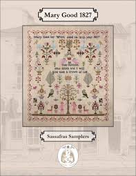 If you don't have a sewing machine, then masking or painter's. Mary Good 1827 Sassafras Samplers Welcome Sassy Jacks Stitchery
