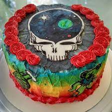 For the deadhead in your life: 11 Grateful Dead Cake Ideas Grateful Dead Grateful Cake