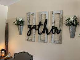 Gather Sign Dining Room Farmhouse Farmhousedecor Gather Sign Dining Room Sconces Dining Room Front Room Decor
