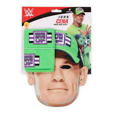 Kid's's WWE Wrestler John Cena Mask & Cuffs Costume Set (1 each) Delivery  or Pickup Near Me