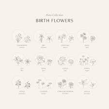 See all birthstones by month! Birth Flower Necklace Gldn
