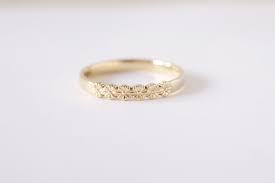 Daisy Wedding Ring Delicate Ring 14k Yellow Gold Ring Etsy Etsy Gold Ring White Gold Wedding Rings Delicate Rings