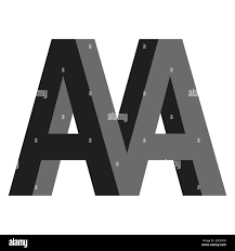 Letters a aa Cut Out Stock Images & Pictures